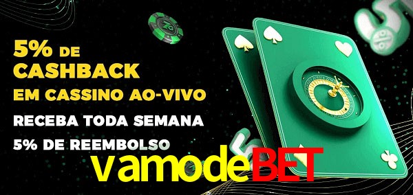 Promoções do cassino ao Vivo vamodebet